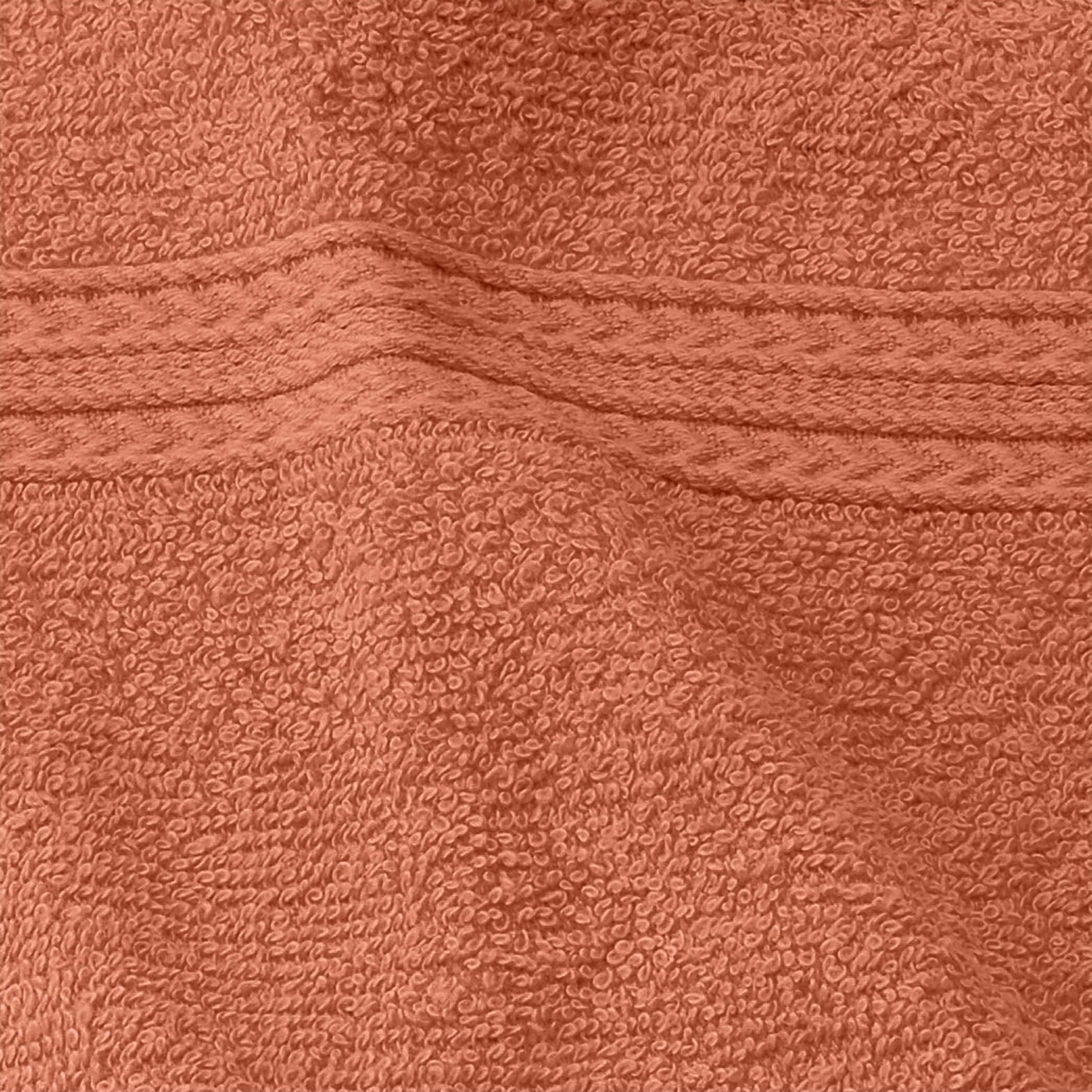 Superior Eco-Friendly Ring Spun Cotton 6-Piece Hand Towel Set - Copper