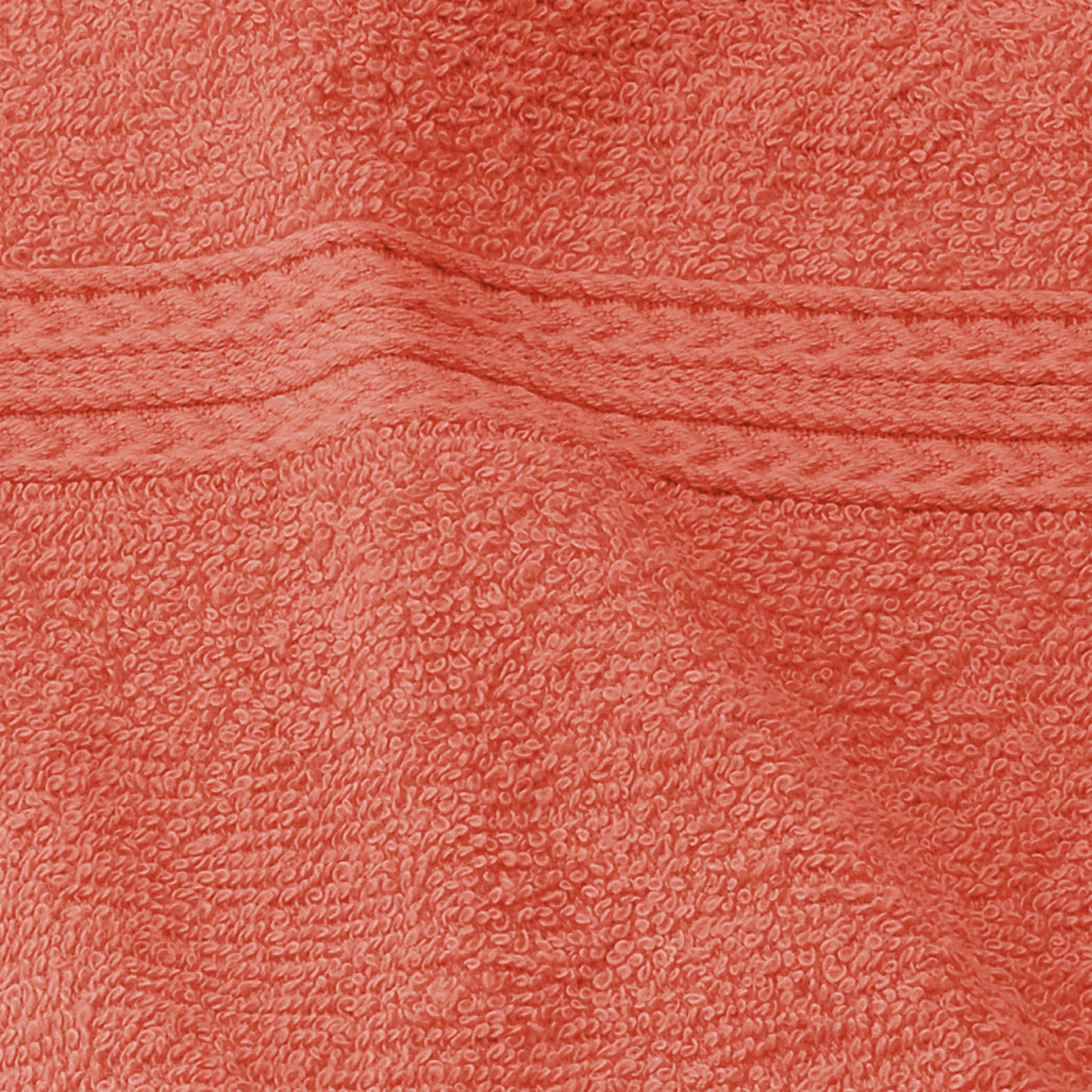 Eco-Friendly Ring Spun Cotton Towel Set - Coral