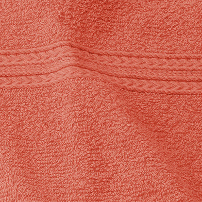 Eco-Friendly Ring Spun Cotton Towel Set - Coral