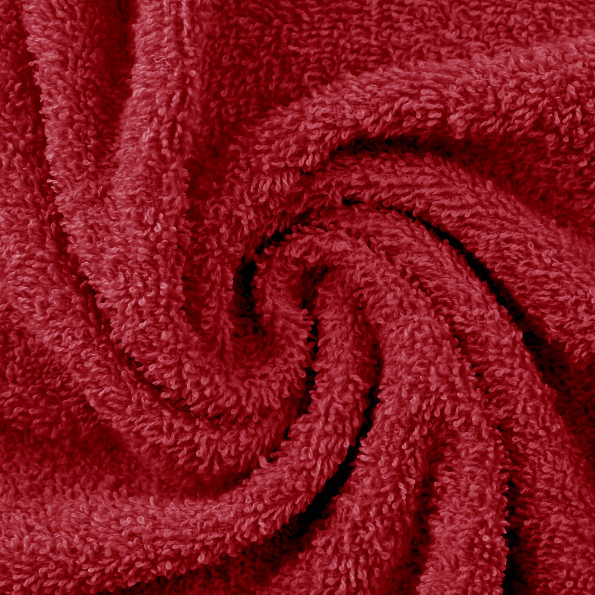 Eco-Friendly Ring Spun Cotton Towel Set - Cranberry