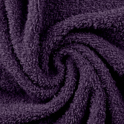 Eco-Friendly Ring Spun Cotton Towel Set - Eggplant