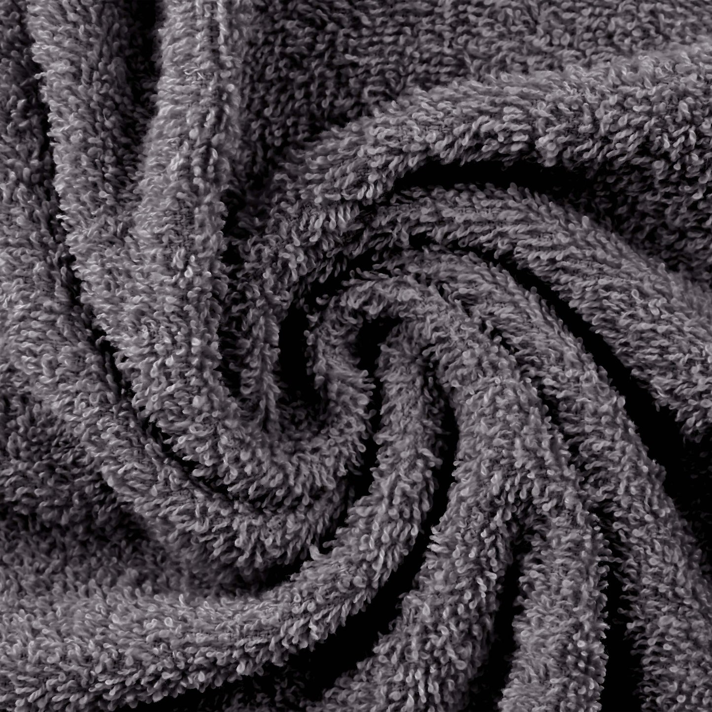 Superior Eco-Friendly Ring Spun Cotton 6-Piece Hand Towel Set - Graphite