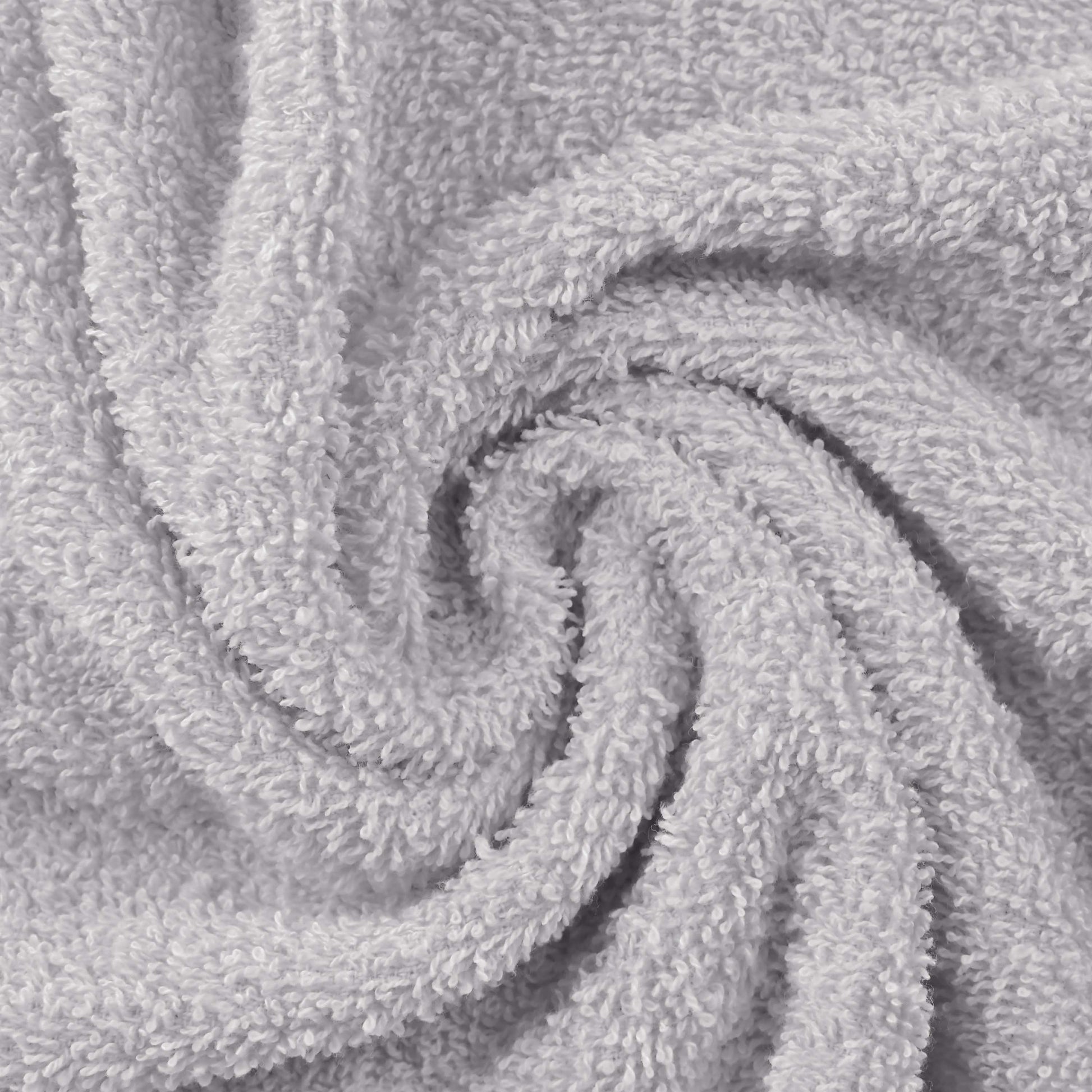 Superior Eco-Friendly Ring Spun Cotton 6-Piece Hand Towel Set - Silver