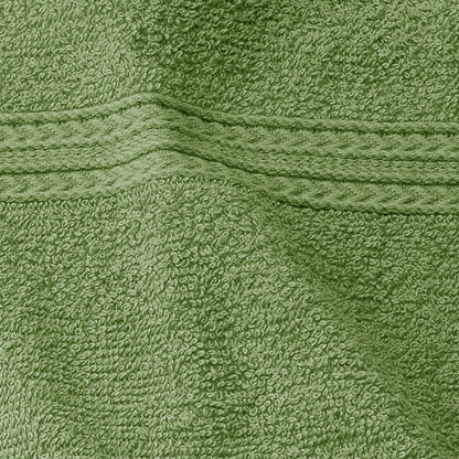 Superior Eco-Friendly Ring Spun Cotton 6-Piece Hand Towel Set - Terrace Green