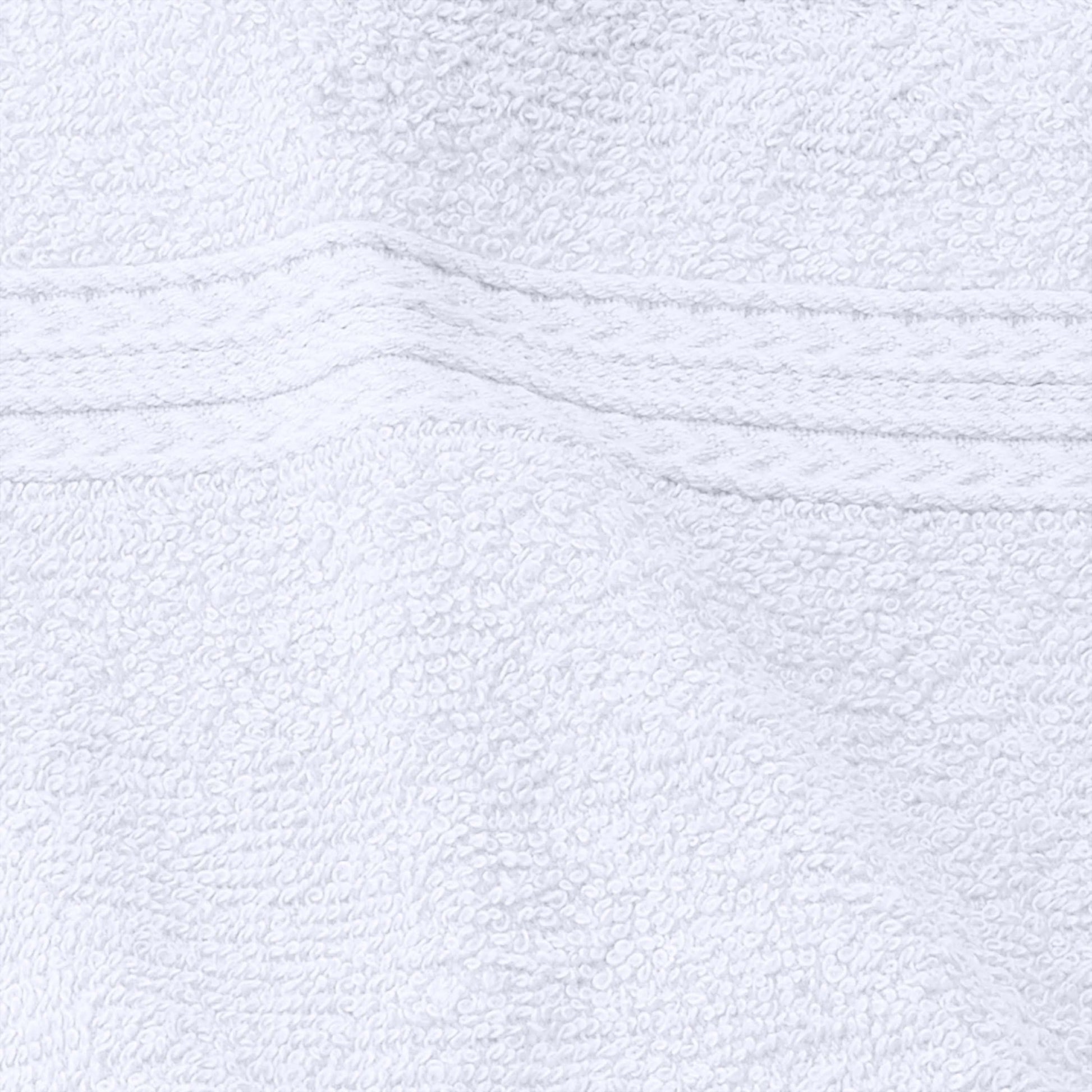 Eco-Friendly Ring Spun Cotton Towel Set - White