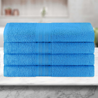 Eco-Friendly Ring Spun Cotton Towel Set - Aster Blue