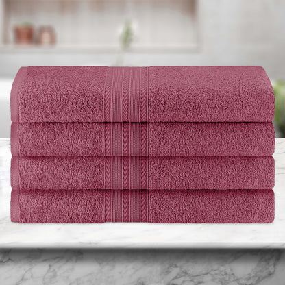 Eco-Friendly Ring Spun Cotton Towel Set - Rosewood