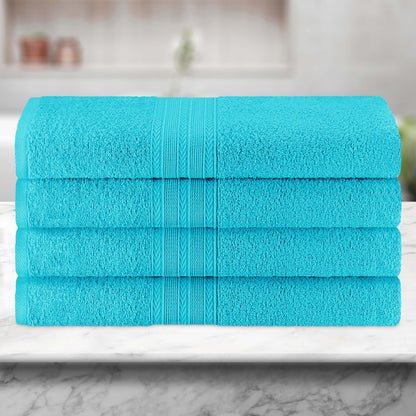 Eco-Friendly Ring Spun Cotton Towel Set - Turquoise