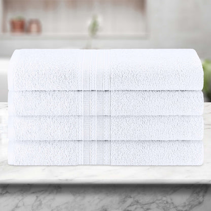 Eco-Friendly Ring Spun Cotton Towel Set - White