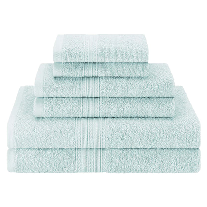 Eco-Friendly Ring Spun Cotton Towel Set - Aquamarine