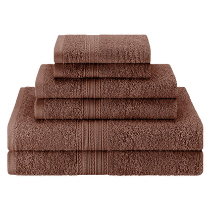 Eco-Friendly Ring Spun Cotton Towel Set - Brown