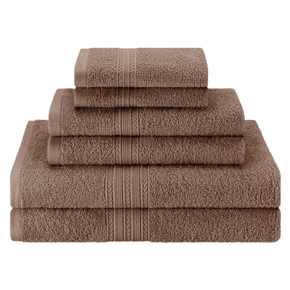 Eco-Friendly Ring Spun Cotton Towel Set - Coffee