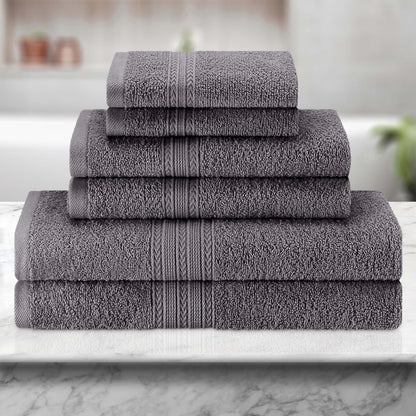 Eco-Friendly Ring Spun Cotton Towel Set - Graphite