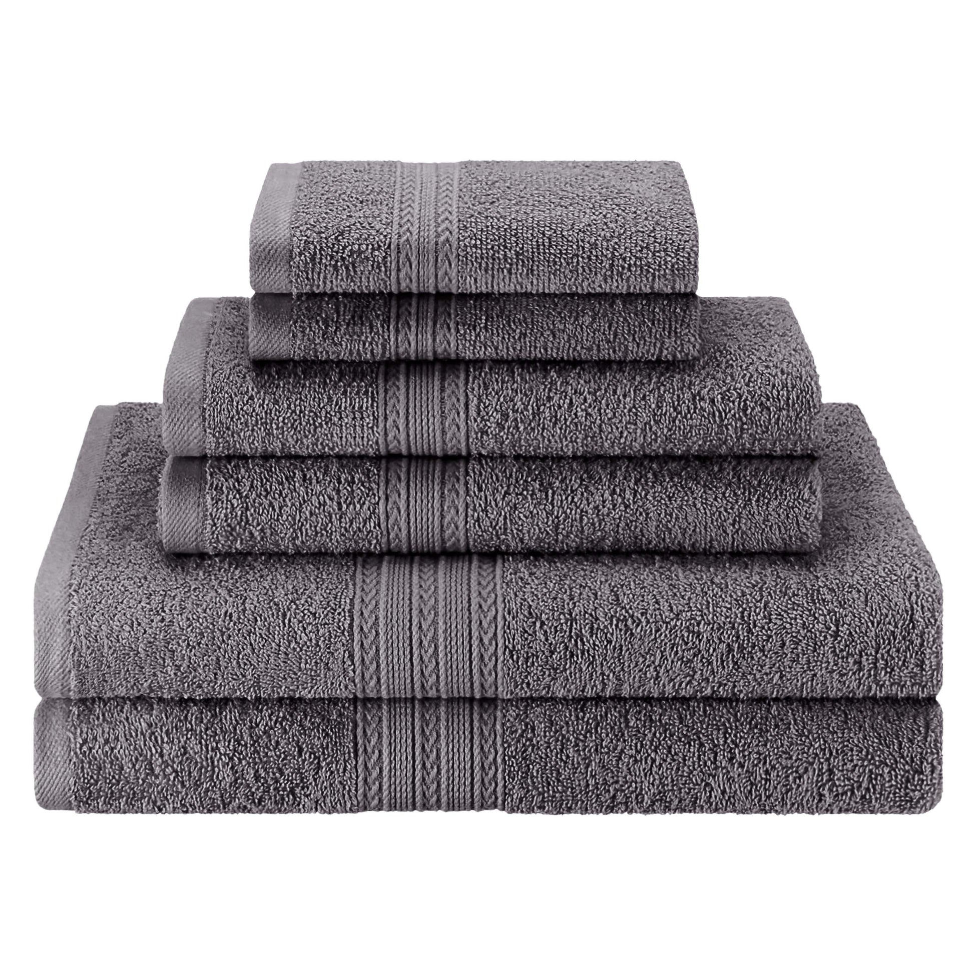 Eco-Friendly Ring Spun Cotton Towel Set - Graphite