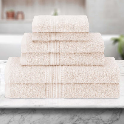 Eco-Friendly Ring Spun Cotton Towel Set - Ivory