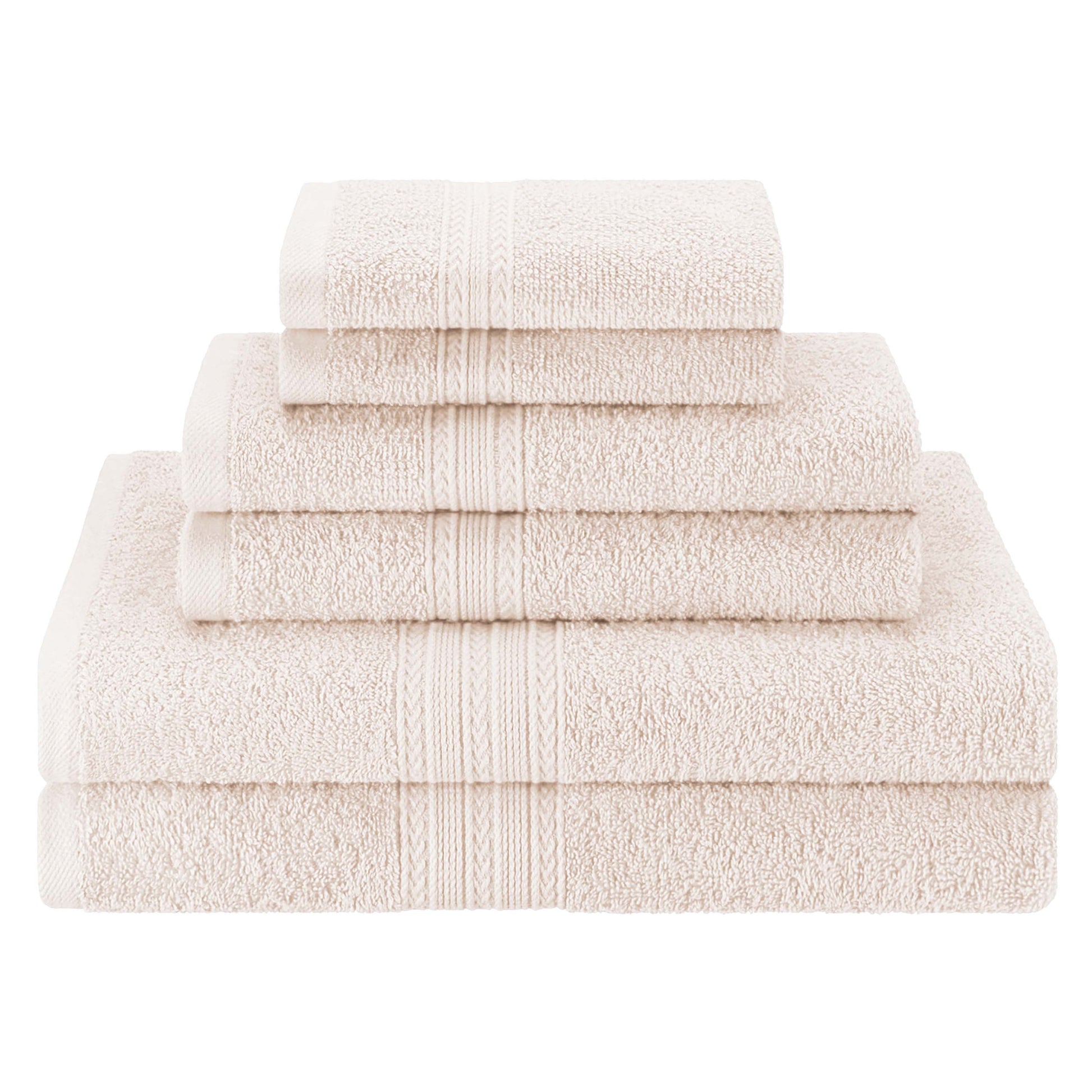 Eco-Friendly Ring Spun Cotton Towel Set - Ivory