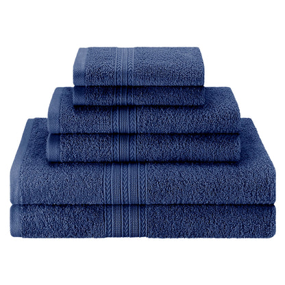Eco-Friendly Ring Spun Cotton Towel Set - Navy Blue