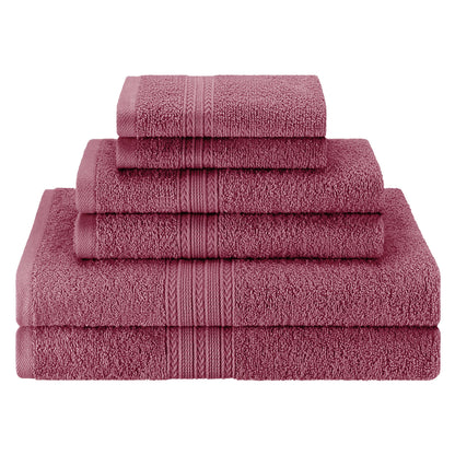 Eco-Friendly Ring Spun Cotton Towel Set - Rosewood