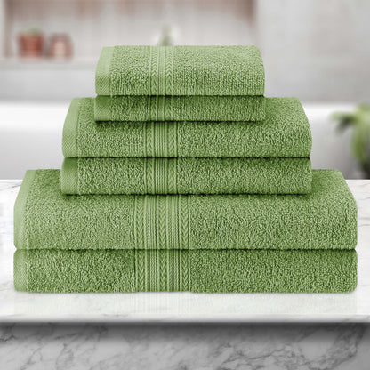 Eco-Friendly Ring Spun Cotton Towel Set - Terrace Green