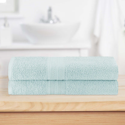 Eco-Friendly Ring Spun Cotton Towel Set - Aquamarine