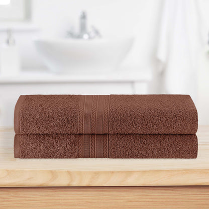 Eco-Friendly Ring Spun Cotton Towel Set - Brown