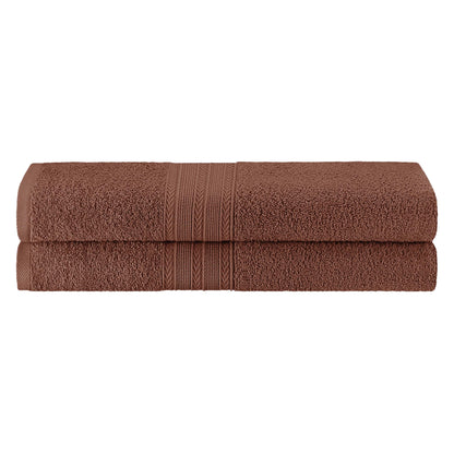 Eco-Friendly Ring Spun Cotton Towel Set - Brown