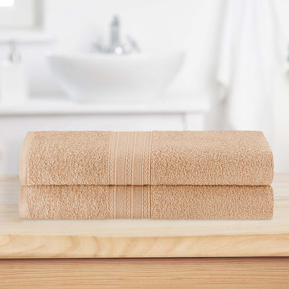 Eco-Friendly Ring Spun Cotton Towel Set - Camel