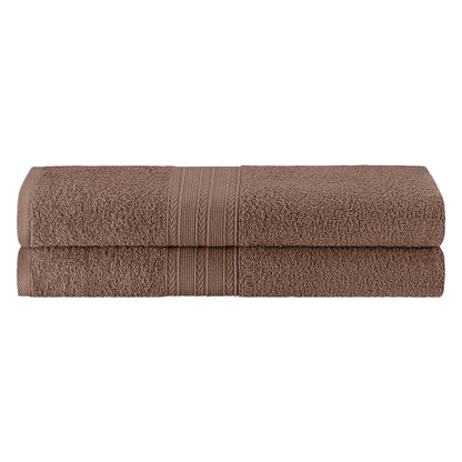 Eco-Friendly Ring Spun Cotton Towel Set - Coffee