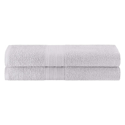 Eco-Friendly Ring Spun Cotton Towel Set - Silver