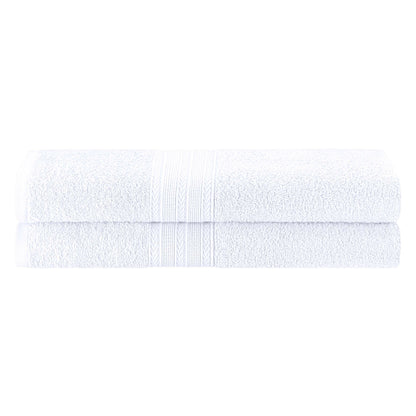 Eco-Friendly Ring Spun Cotton Towel Set - White