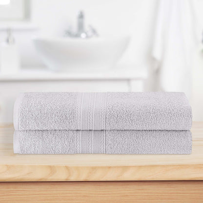 Eco-Friendly Ring Spun Cotton Towel Set - Silver