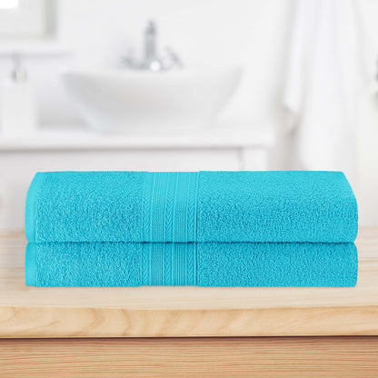 Eco-Friendly Ring Spun Cotton Towel Set - Turquoise