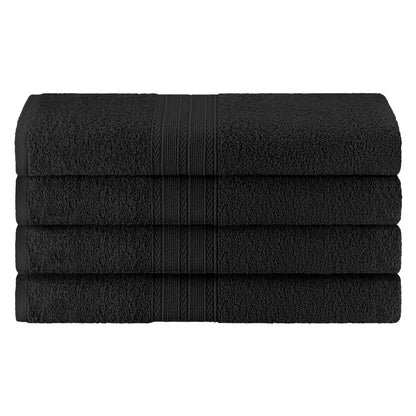 Eco-Friendly Ring Spun Cotton Towel Set - Black