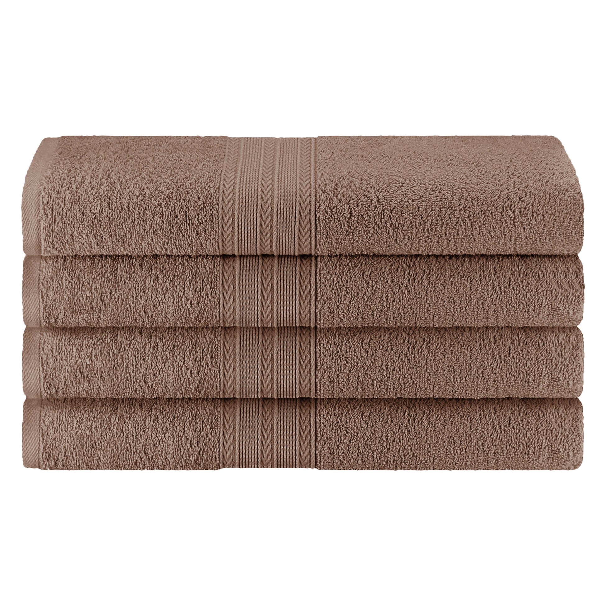 Eco-Friendly Ring Spun Cotton Towel Set - Coffee