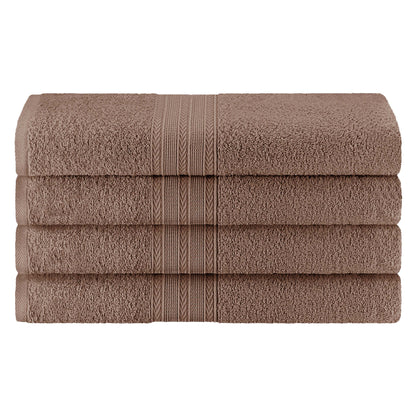 Eco-Friendly Ring Spun Cotton Towel Set - Coffee
