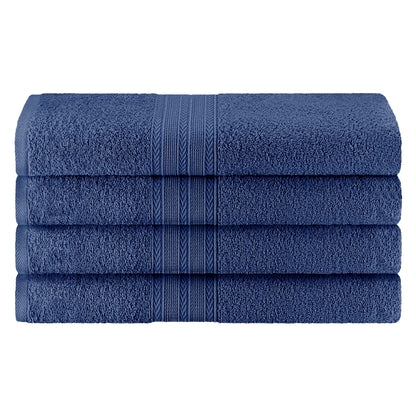 Eco-Friendly Ring Spun Cotton Towel Set - Navy Blue