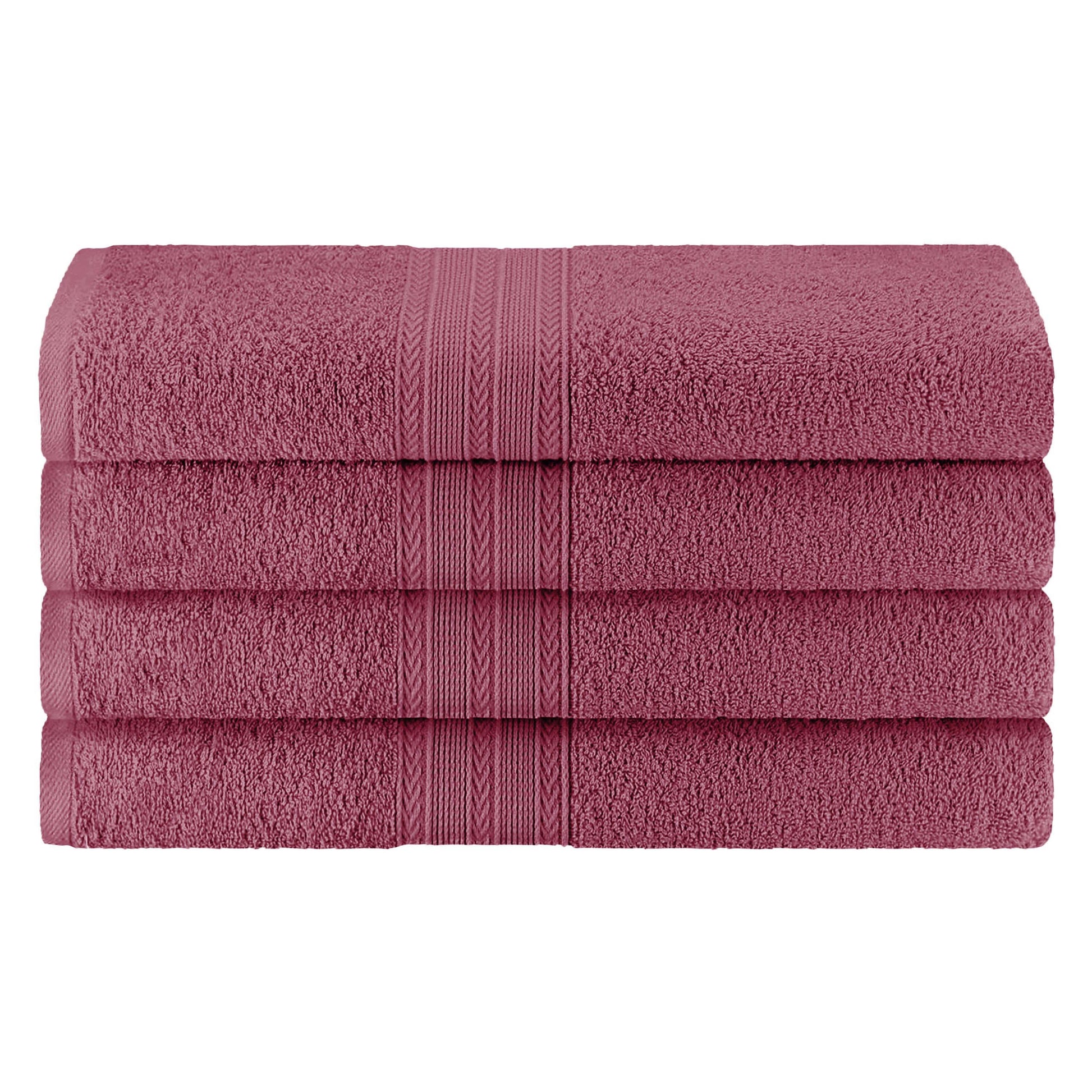 Eco-Friendly Ring Spun Cotton Towel Set - Rosewood
