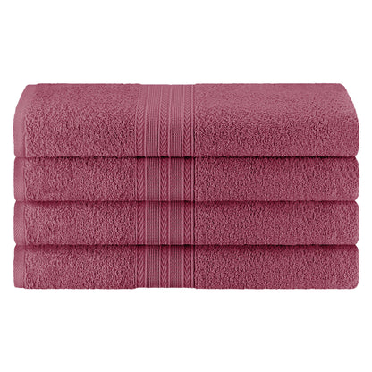 Eco-Friendly Ring Spun Cotton Towel Set - Rosewood