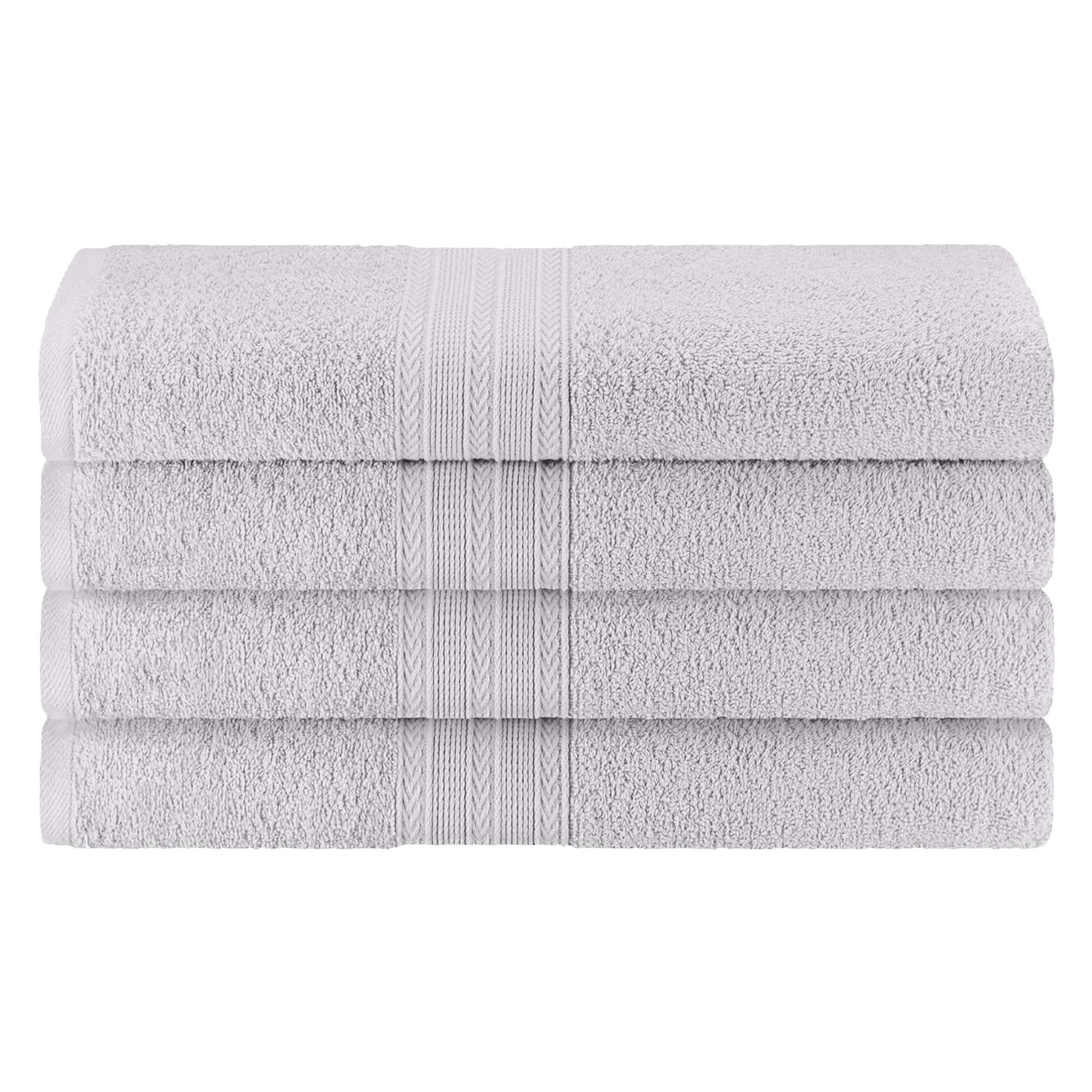 Eco-Friendly Ring Spun Cotton Towel Set - Silver