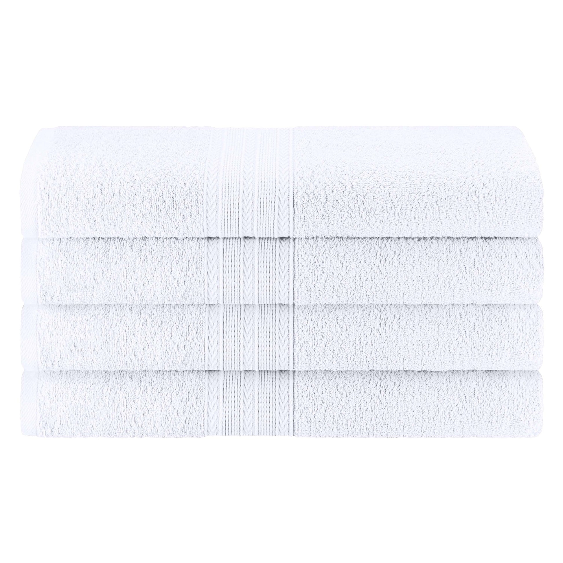 Eco-Friendly Ring Spun Cotton Towel Set - White