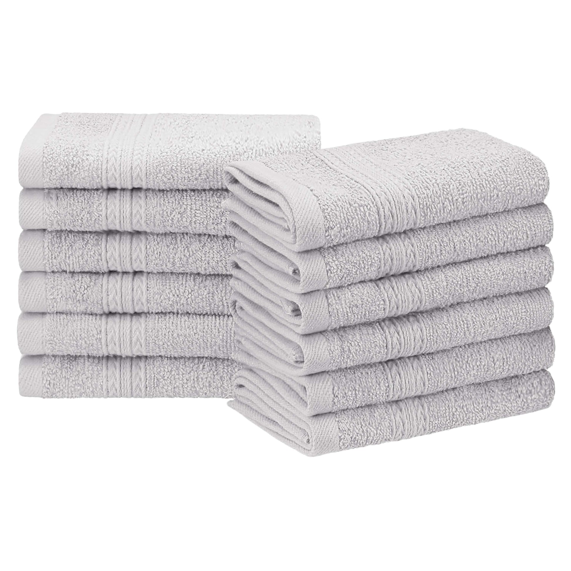 Eco-Friendly Ring Spun Cotton Towel Set - Silver