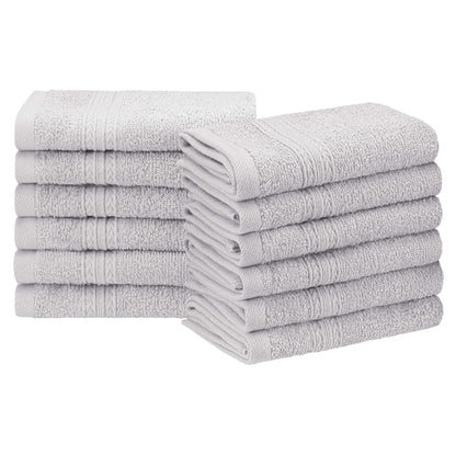 Eco-Friendly Ring Spun Cotton Towel Set - Silver