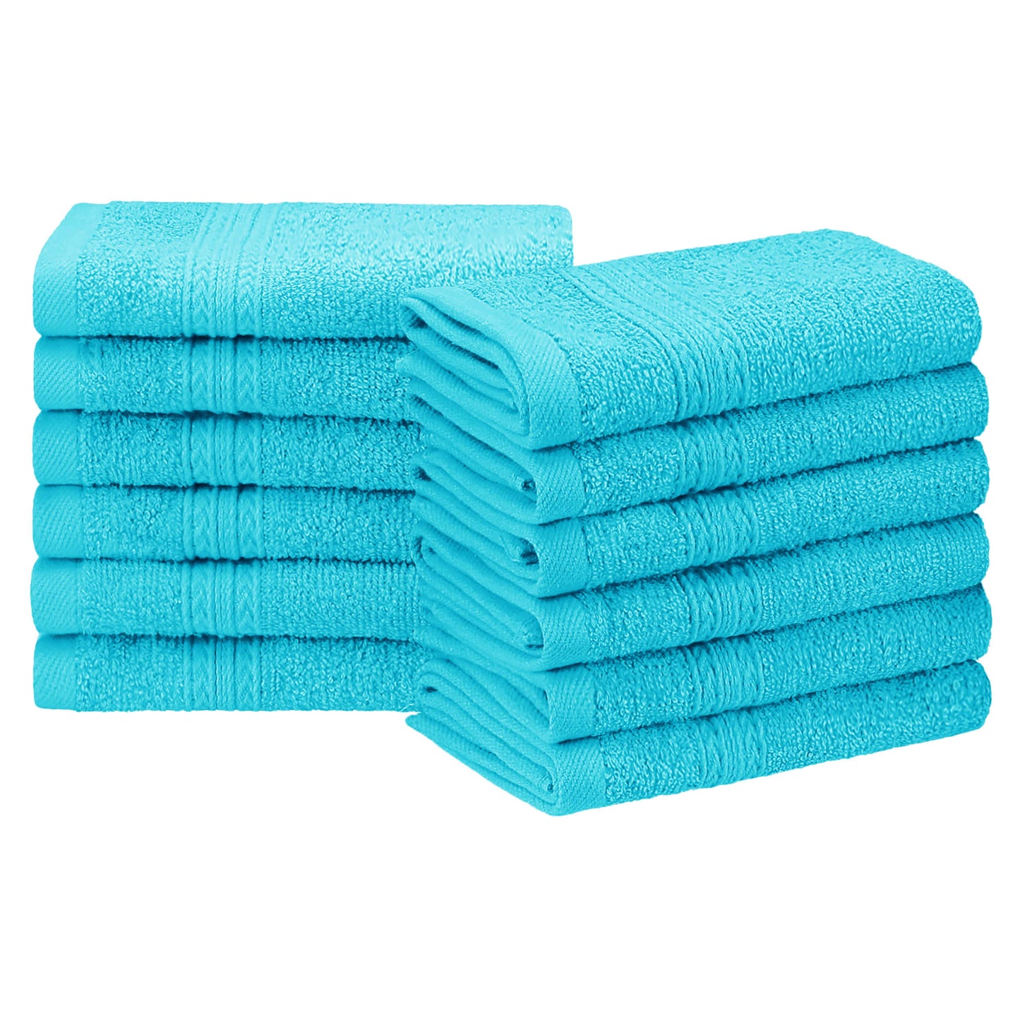 Eco-Friendly Ring Spun Cotton Towel Set - Turquoise