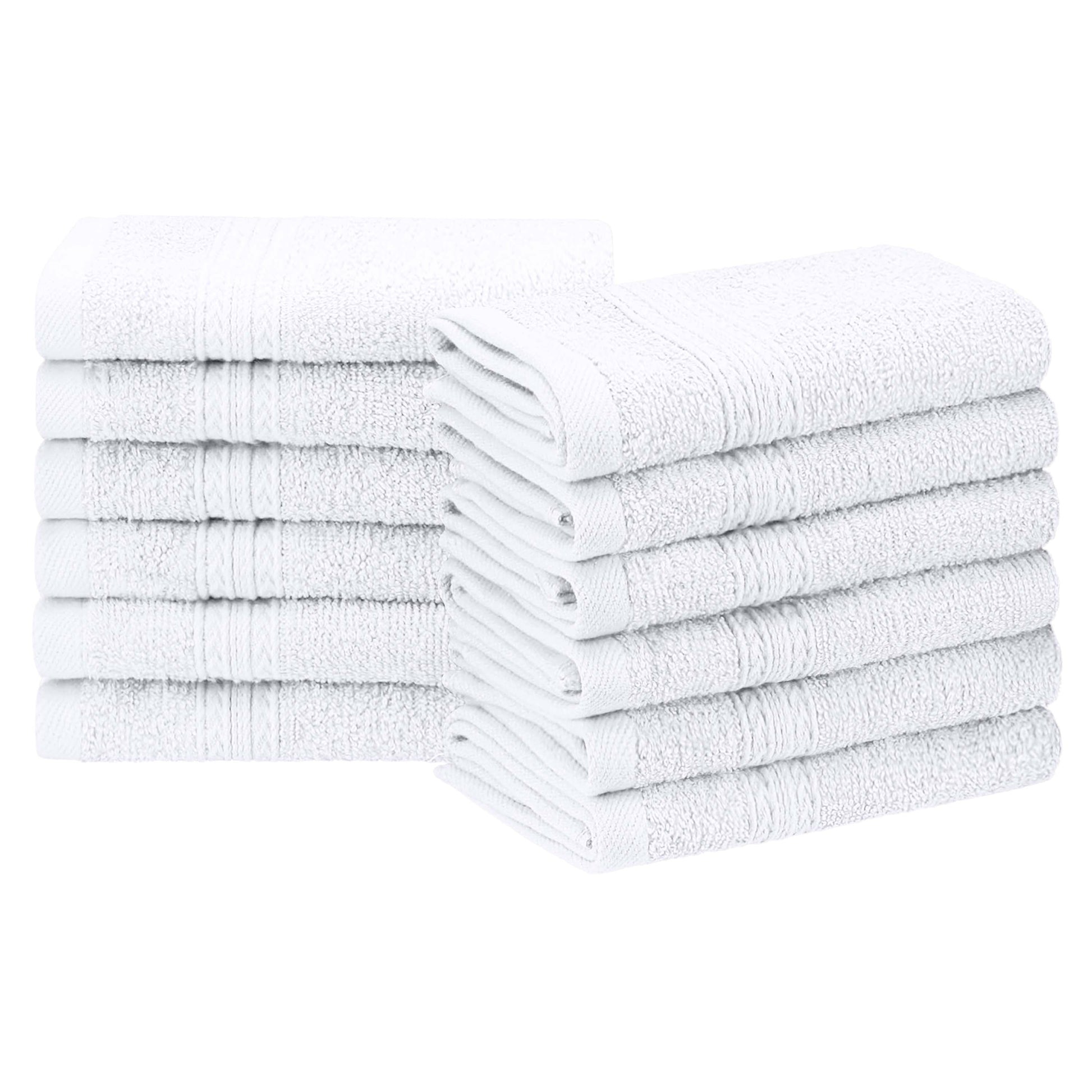 Eco-Friendly Ring Spun Cotton Towel Set - White