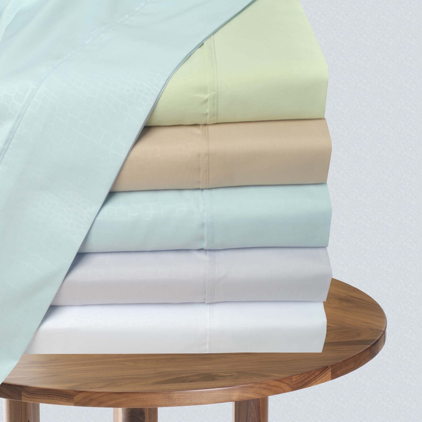 Superior Microfiber Embossed Crocodile Wrinkle-Free Deep Pocket Sheet Set - Blue