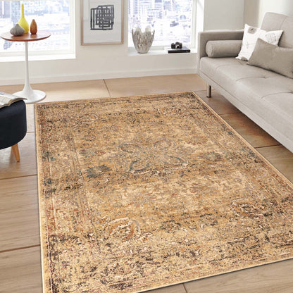 Superior Eilir Distressed Floral Persian Area Rug 