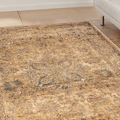 Superior Eilir Distressed Floral Persian Area Rug 