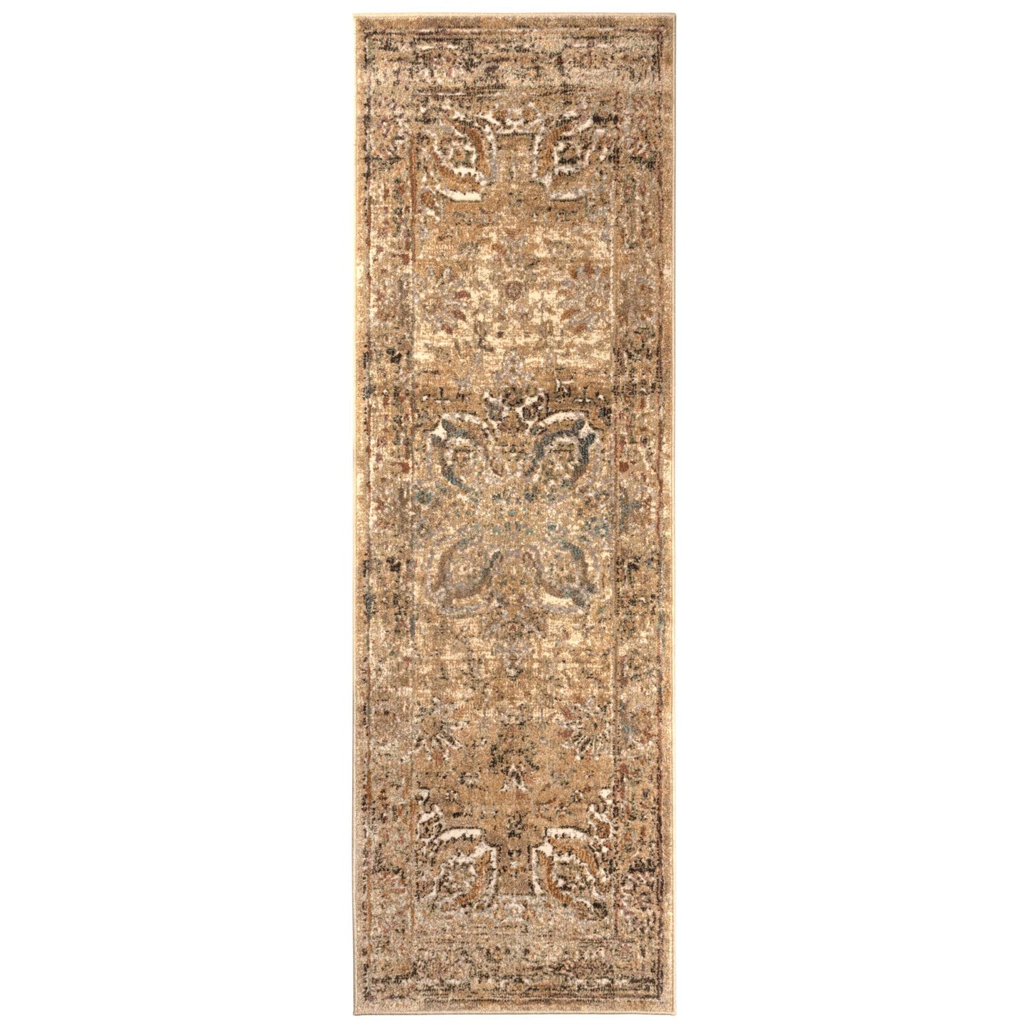 Superior Eilir Distressed Floral Persian Area Rug 