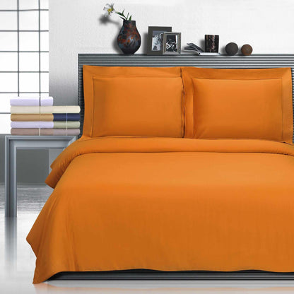  Superior Embroidered Egyptian Cotton Duvet Cover Set - Gold