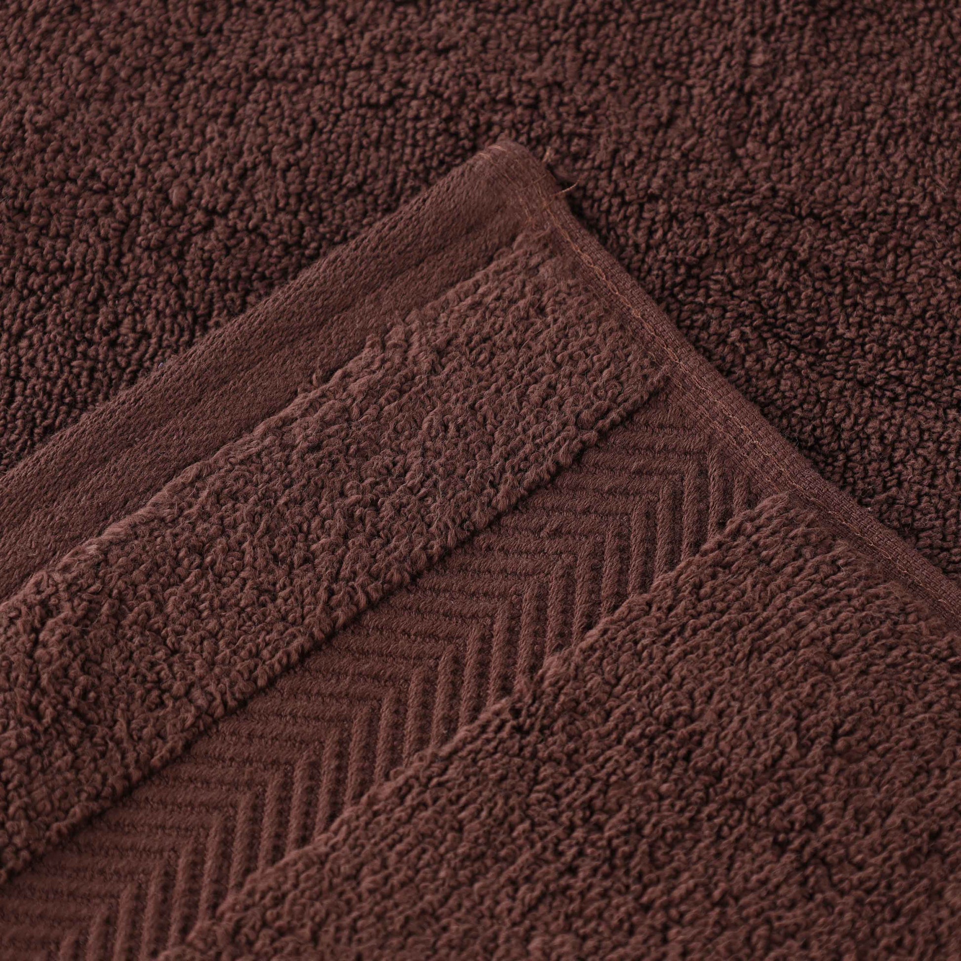 Zero Twist Smart Dry Combed Cotton 2 Piece Bath Towel Set - Espresso